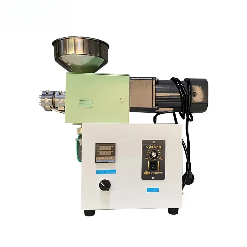 

Industrial Processing Machinery Desktop SJ12 Mini Plastic Extruding Machine In Workshop Small Batch Plastic Extrusion Production