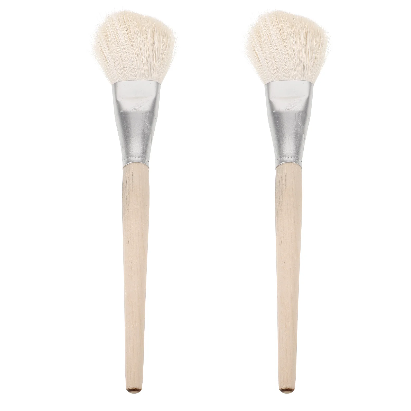 

2Pcs Soft Wool Paint Brushes Wood Handle for Acrylic Painting Glass Ceramic Detailed Artistic Brush Sweet Stamp Brushes
