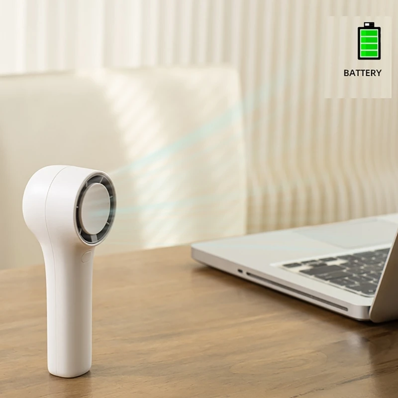 Mini Pocket Fan Battery Operated 3000mAh Powerful Handheld Cooling Fan for 12H Dropshipping