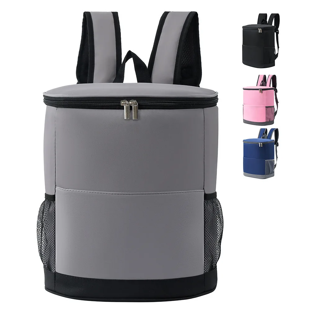 

Портативная термосумка для обеда 15 л, коробка для еды, прочный водонепроницаемый холодильник, изолированный чехол для льда, кемпинг, оксфордские рюкзаки для ужина, яркие цвета