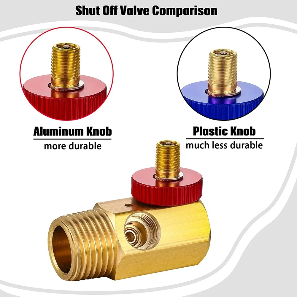 DT19-1 Set Air Tank Repair Kit Safety Valve Pressure Gauge 4 Feet Air Tank Hose Assembly Kit For Portable Carry Tank