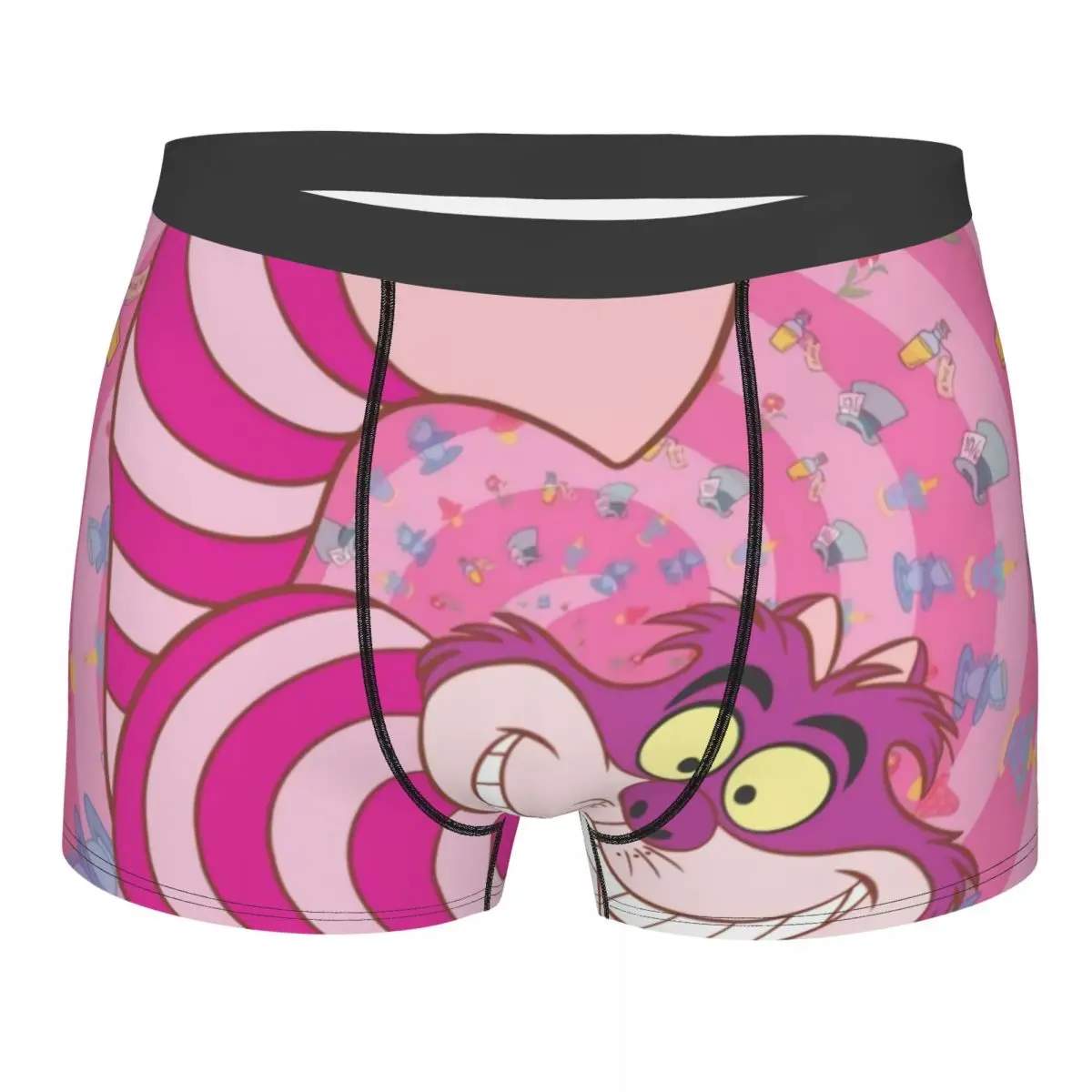 

Alice In Wonderland Cheshire Cat Boxer Shorts Men 3D Print Male Stretch Underwear Panties Briefs