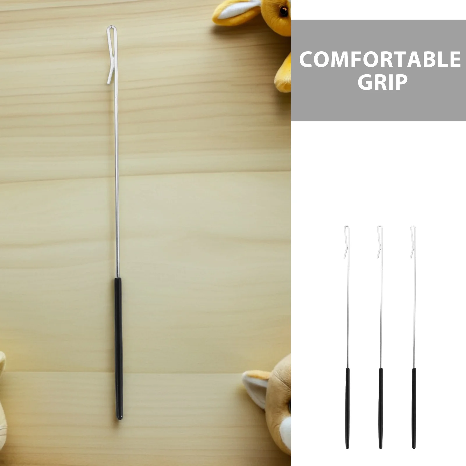 Aste per braccio manuale da 3 pezzi Maniglie professionali in acciaio inossidabile da 330 mm Asta di controllo per braccio burattino portatile leggera