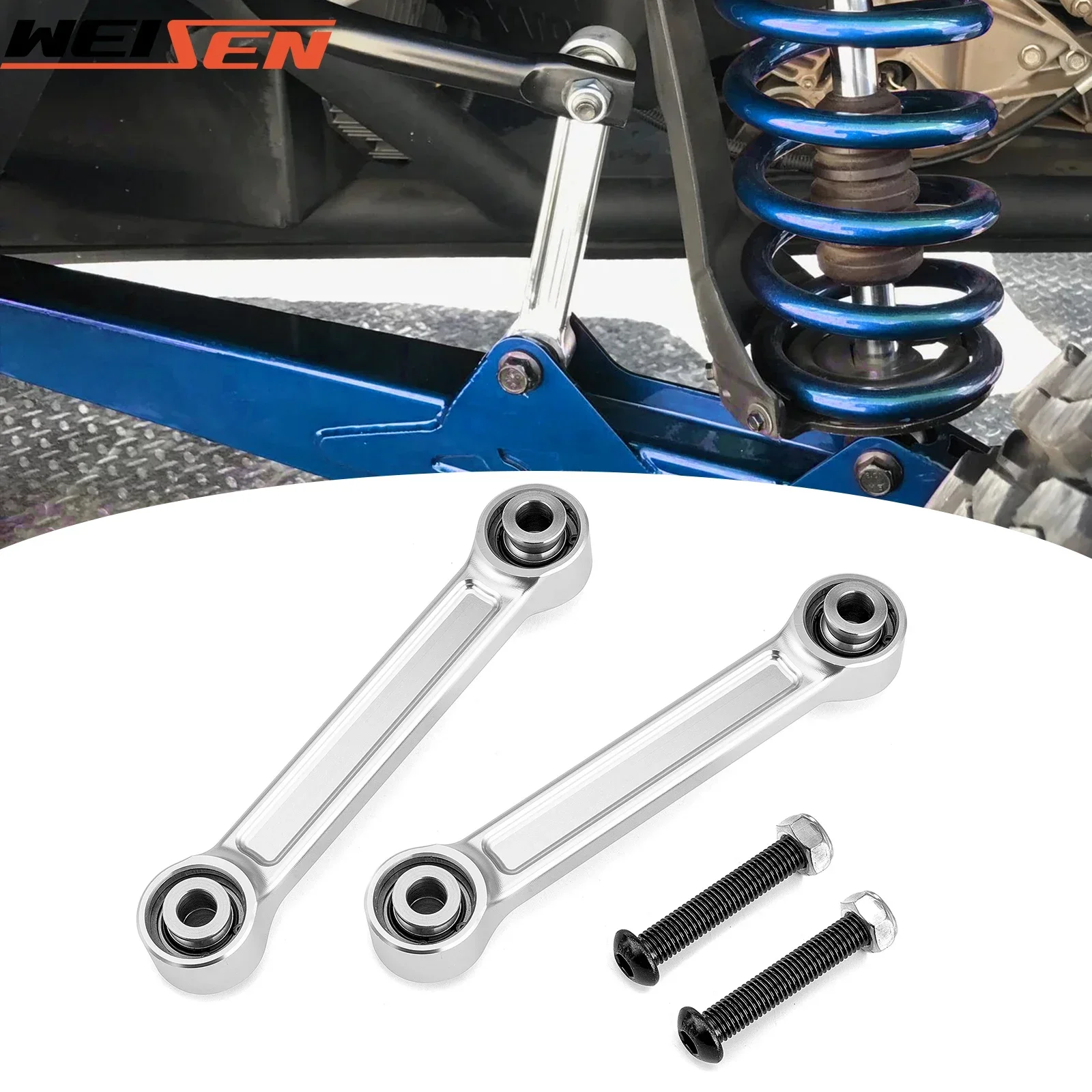 UTV Rear Sway Bar Links Kit 6061 Aluminum for 2017-2024 Can-Am Maverick X3 (all Models) #706003752 Accessories