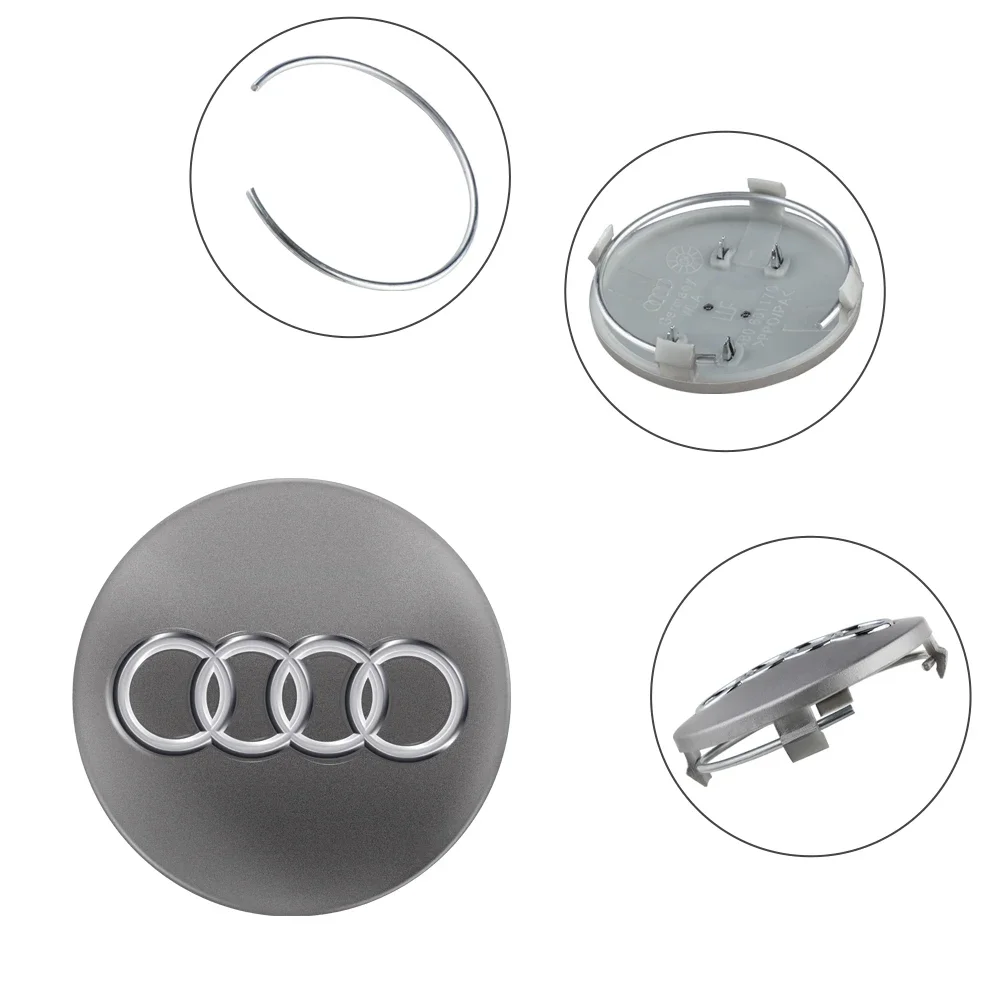 4 sztuki 60mm 61mm 68mm 69mm osłony piasty felga opony pokrywa zamienna do AUDI S A4 B8 B6 B9 B7 A3 8P 8V 8L