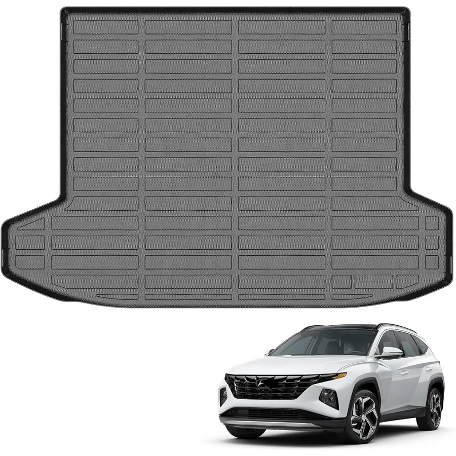 

All Weather Cargo Liner Mat Fit for 2025 20242022 Tucson Hybrid TPE Trunk Mat All Season Odorless AntiSlip Black for Vehicle I