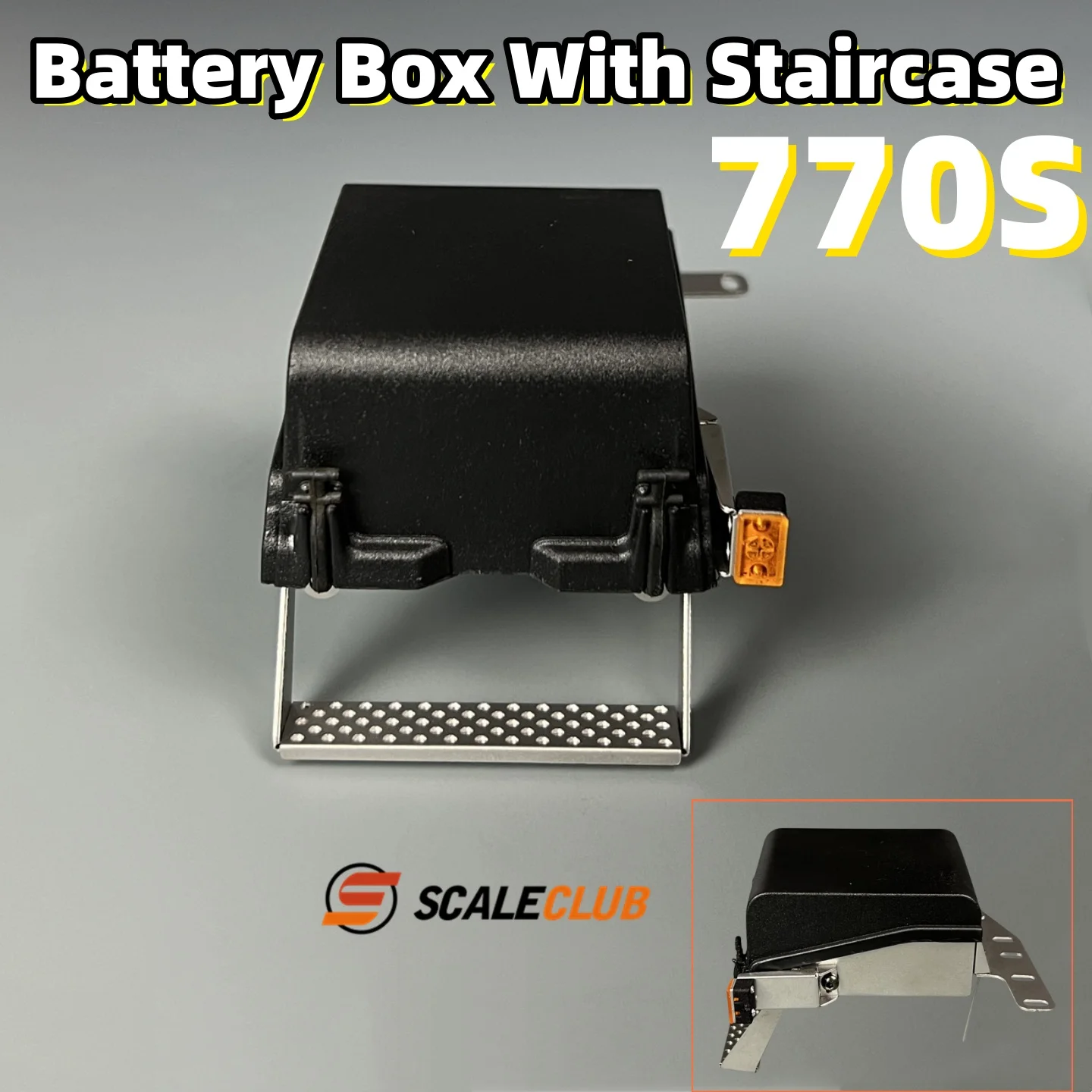 

770S Батарейный ящик с лестничными проходами для тяжелого буксировки для Scania 1/14 Tamiya RC Lesu Rc Грузовик с прицепом