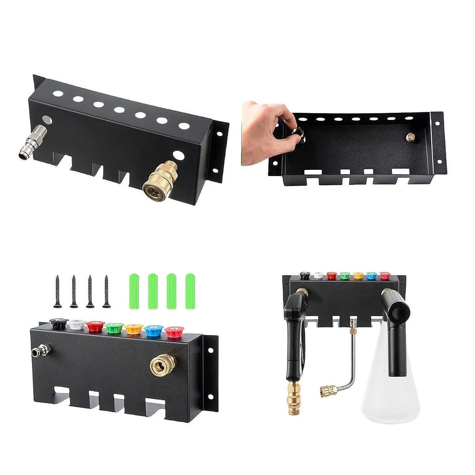 Pressure Washer Holder Wall Mount Practical Accessory Multifunctional Storage Mount Rack Pressure Washer Tip Stand Organizer