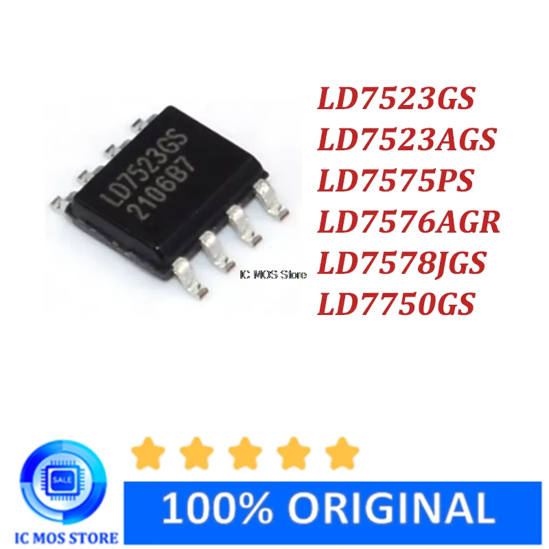 

10PCS LD7523GS LD7523AGS LD7575PS LD7576AGR LD7578JGS LD7750GS LCD power management chip