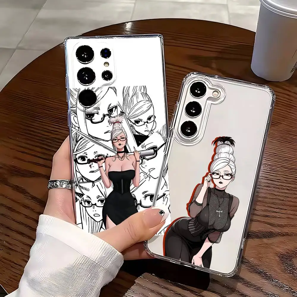 

Seiko Ayase D-Dandadan Phone Case Silicone For Samsung S30,23,21,22,20 FE lite,S10,9,PIus Note20ultra Soft Transparent