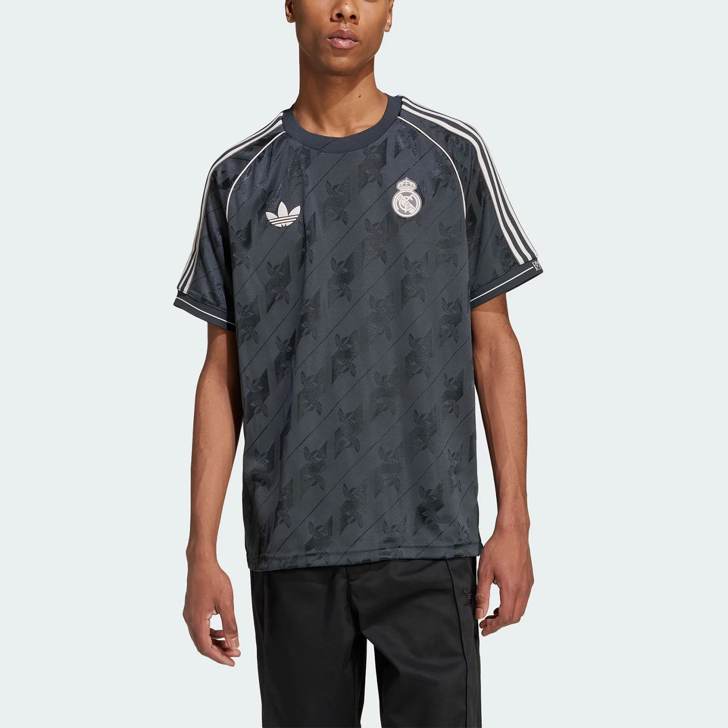 Adidas Authentic Three Leaves Men's Breathable Training Loose Loose Short Sleeve JI9481