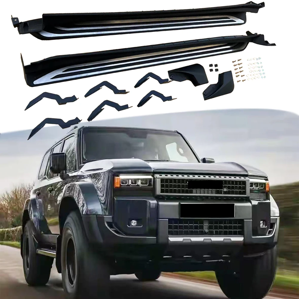 

Fixed Running Board Fits for Toyota Land Cruiser J250 LC250 2024 2025 2026 Side Step Nerf Bar
