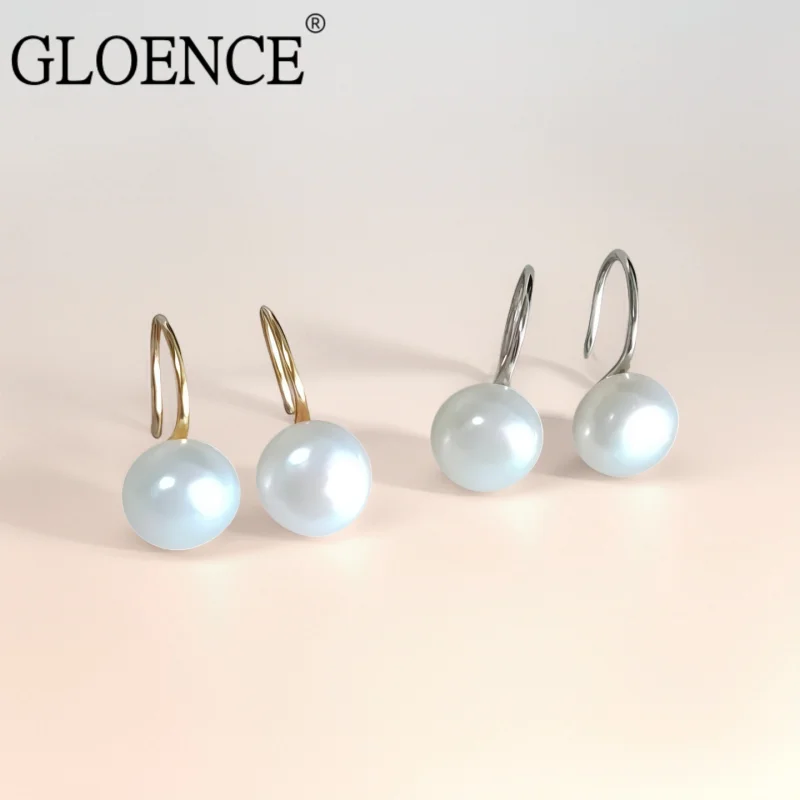 

Серьги с натуральным жемчугом для женщин, стерлинговое серебро 925 пробы, 9-10 мм, серьги с натуральным пресноводным жемчугом, высокие ювелирные изделия, подарки для женщин