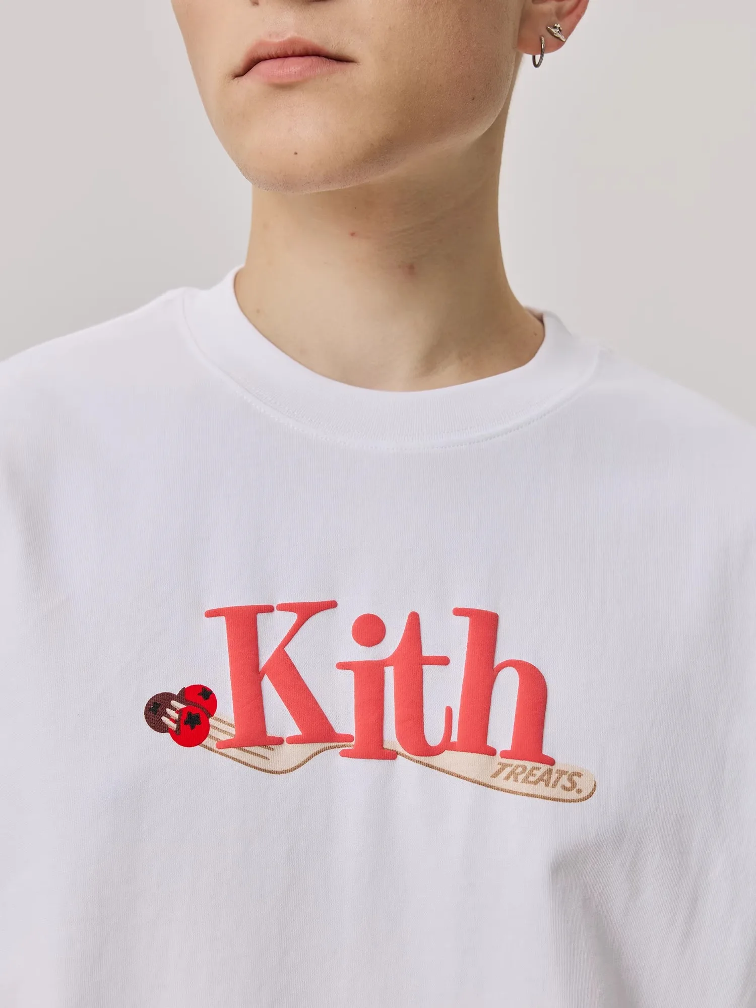 

KITH Treats Pie Series Мужская летняя модная свободная футболка для пар ort Sve Bubble с 3D принтом, хлопковый молодежный повседневный топ