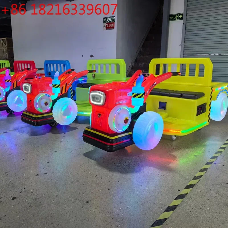 New children's square luminous amusement vehicle electric tractor outdoor square Internet celebrity project Park amusement