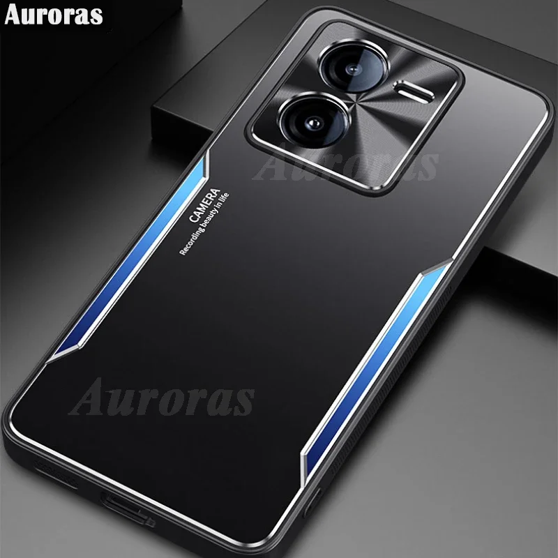 

Skinlee For IQOO Z9 Turbo Case Aluminum Metal Bumper Shockproof Silicone Cover For IQOO Z9 5G Z9X 5G Back Casing