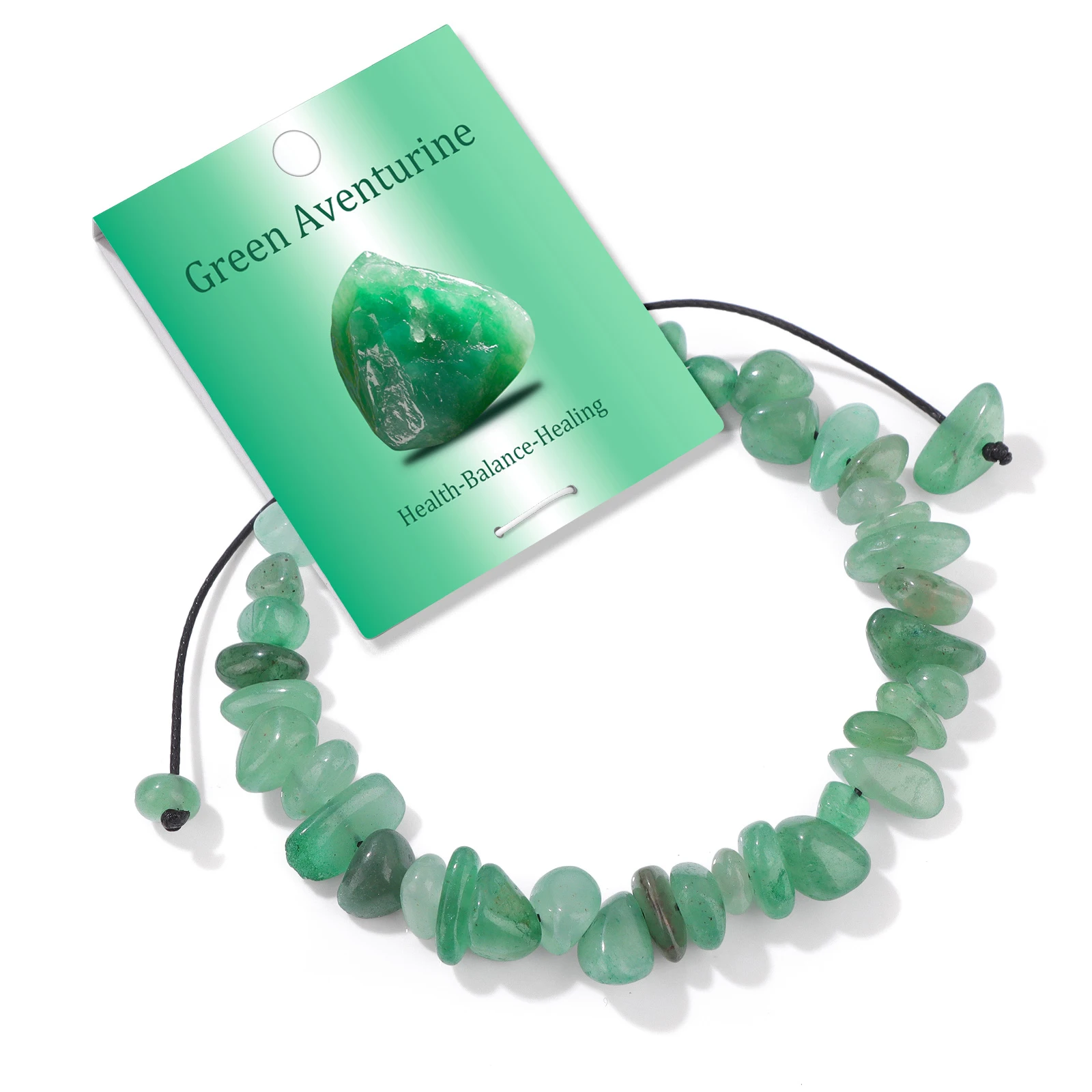 Bracelet en pierre de puce d'aventurine verte, pierre de gravier irrégulière, quartz, pierre de lune, bijoux à la mode, cadeau pour femmes et hommes