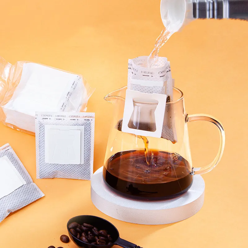 2000Pcs/Lot Coffee Filter Paper Bags Disposable Drip Coffee Bag Portafilter Hanging Ear Espresso Coffee Accessories Tea Tool