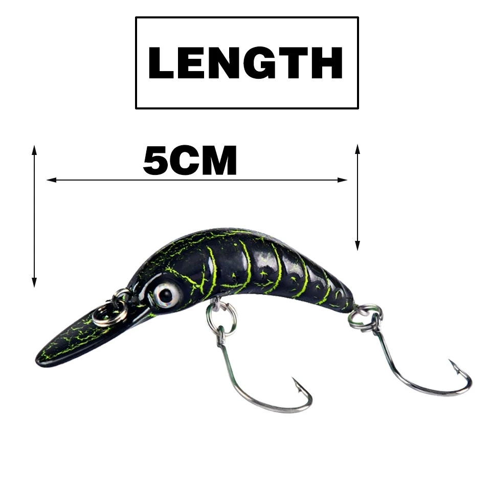 Micro crankbait duro biomimético flotante para lucio y lubina - imagen 3