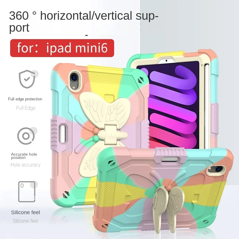 Applicable 2022 New IPad Mini 6 Case with Pen Slot Tablet Case  Ipad Full Package Case