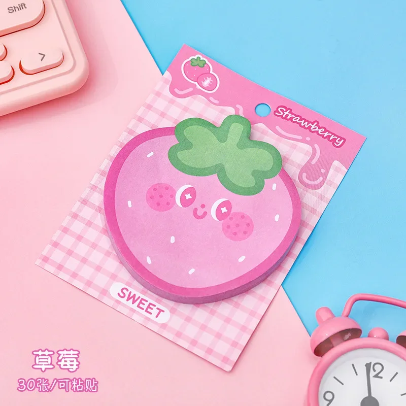 Kawaii Fruits Sticky Notes Notepad Self Sticky Note Pads Notebook Planner Sticker Office School Stationery Stickers Accessories