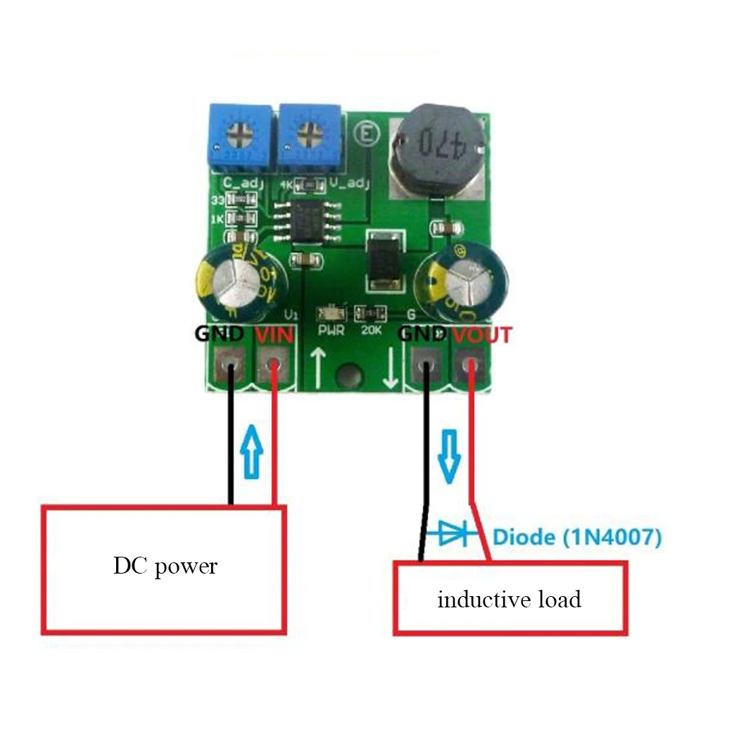 

15W Constant Current Constant Voltage Module 8-32V to 2-30V Voltage Step-down Convert Board LED Motor Controller Power Supply