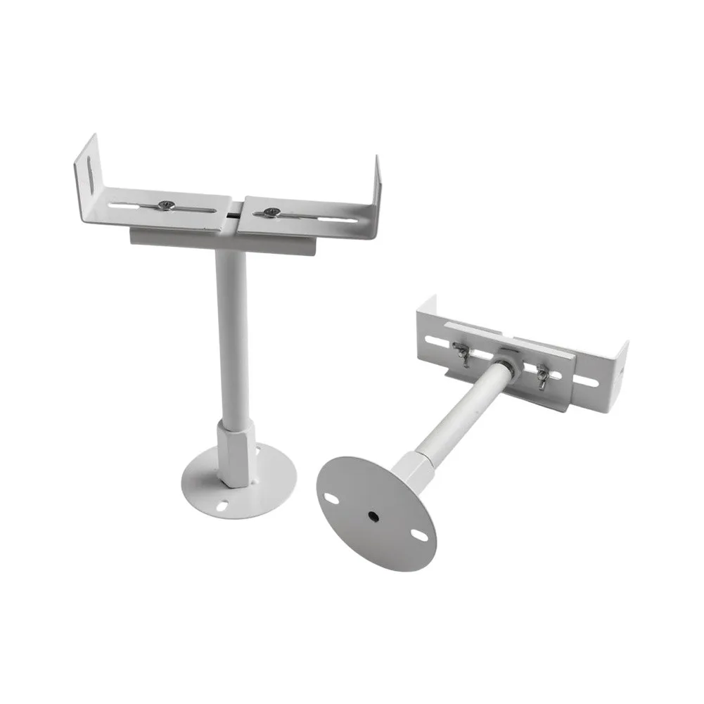 Aluminum Radiator Brackets Set of 2 Adjustable Height 8 to 26cm Compatible with Cast Iron Radiators White Finish