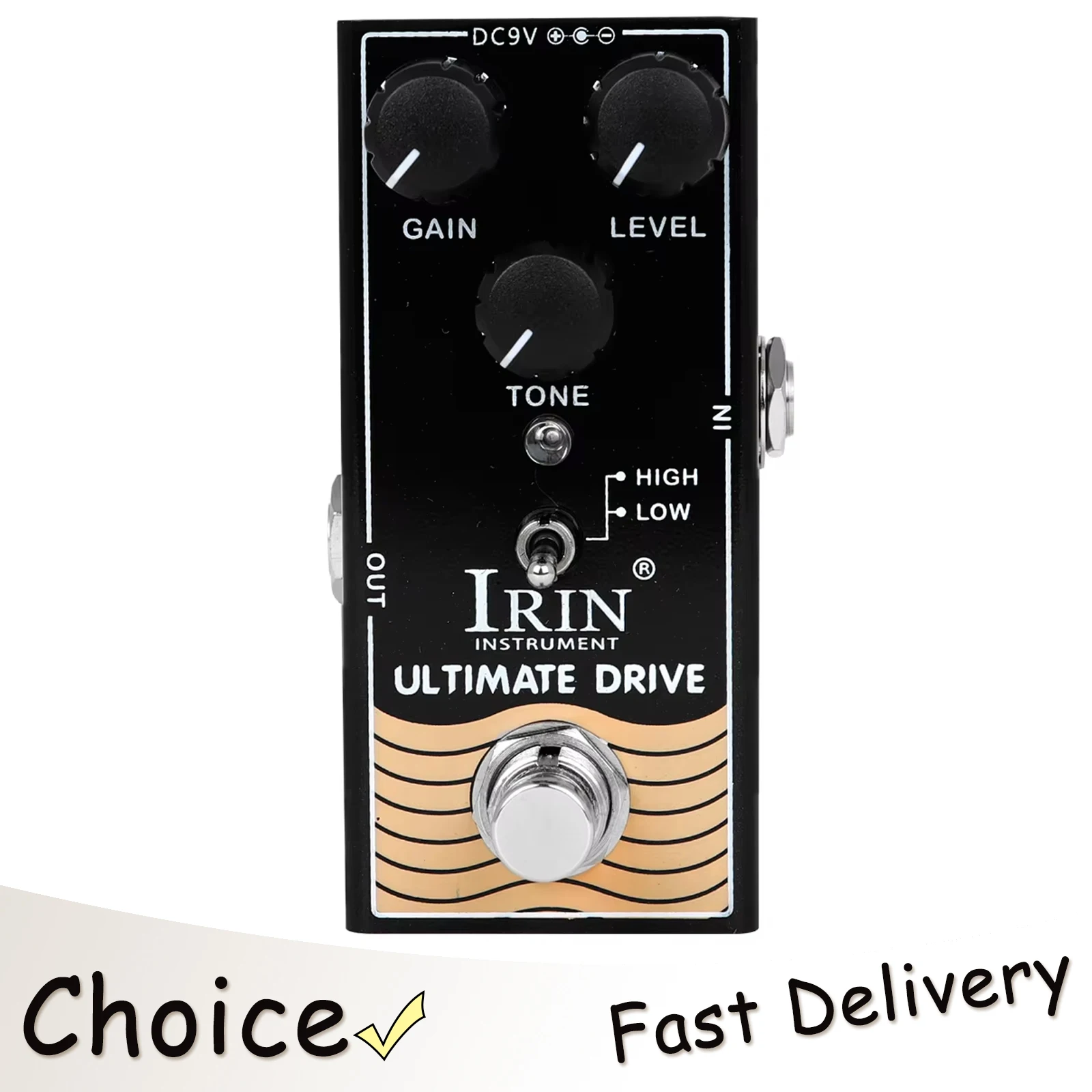 

Электрогитарная педаль эффектов IRIN RF-02 Ultimate Drive: овердрайв, ламповый усилитель, True Bypass. Аксессуары для гитары.