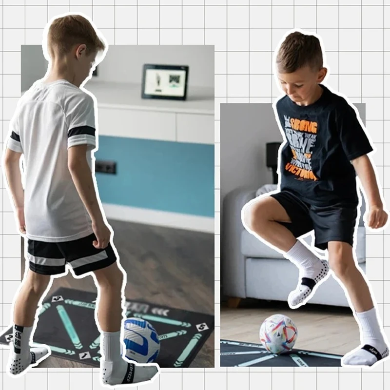 ﻿ Football Training Mat 90cm Durable Non Slip Foldable Ball Control Step Carpet Indoor Soundproof Fitness Mat training
