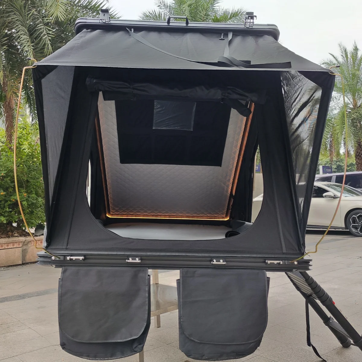 2-3 Person Camping Rooftop Tent Hard Shell Roof Tent Hardshell Suitable For SUV Truck Van Camping Car Roof Top Tent