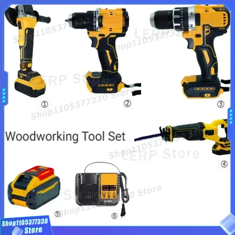 Woodworking Tool Set with Durable Lithium Battery for DIY Tasks Daily Carpentry Needs Factory Direct High Value Money Saving