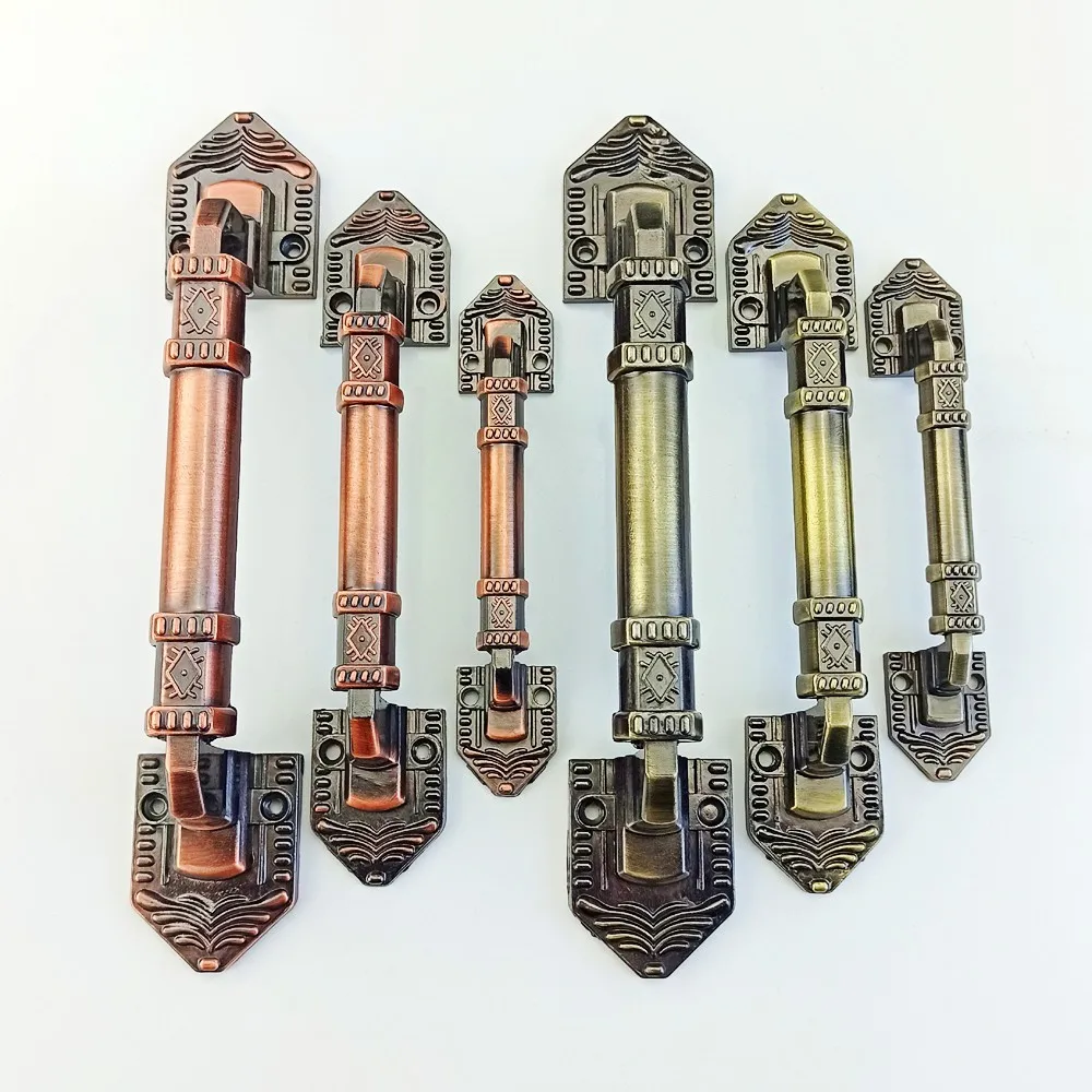 Classic Bronze Antique Handle For Wooden Door Bathroom Balcony Small Door Handle Furniture Wardrobe Cabinets Handle Pulls