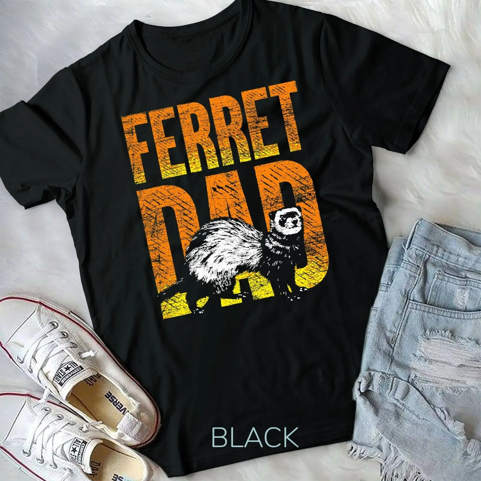 Ferret Dad Pet Gift Idea Ferret T-Shirt Unisex T-shirt