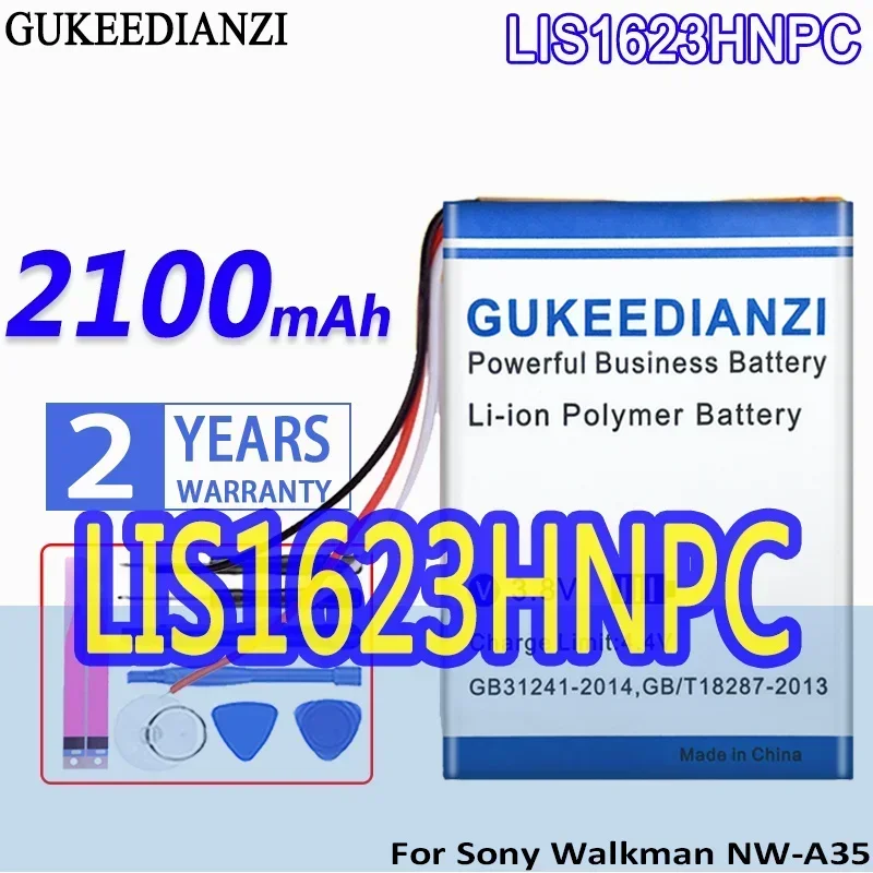 

Battery LIS1623HNPC 2100mAh For Sony Walkman NW-A35 NW-A45 NW-A46 NW-A47 NW-A55 NW-A56 NW-A57 NW-A105 NW-A106 NW-A107 MP4