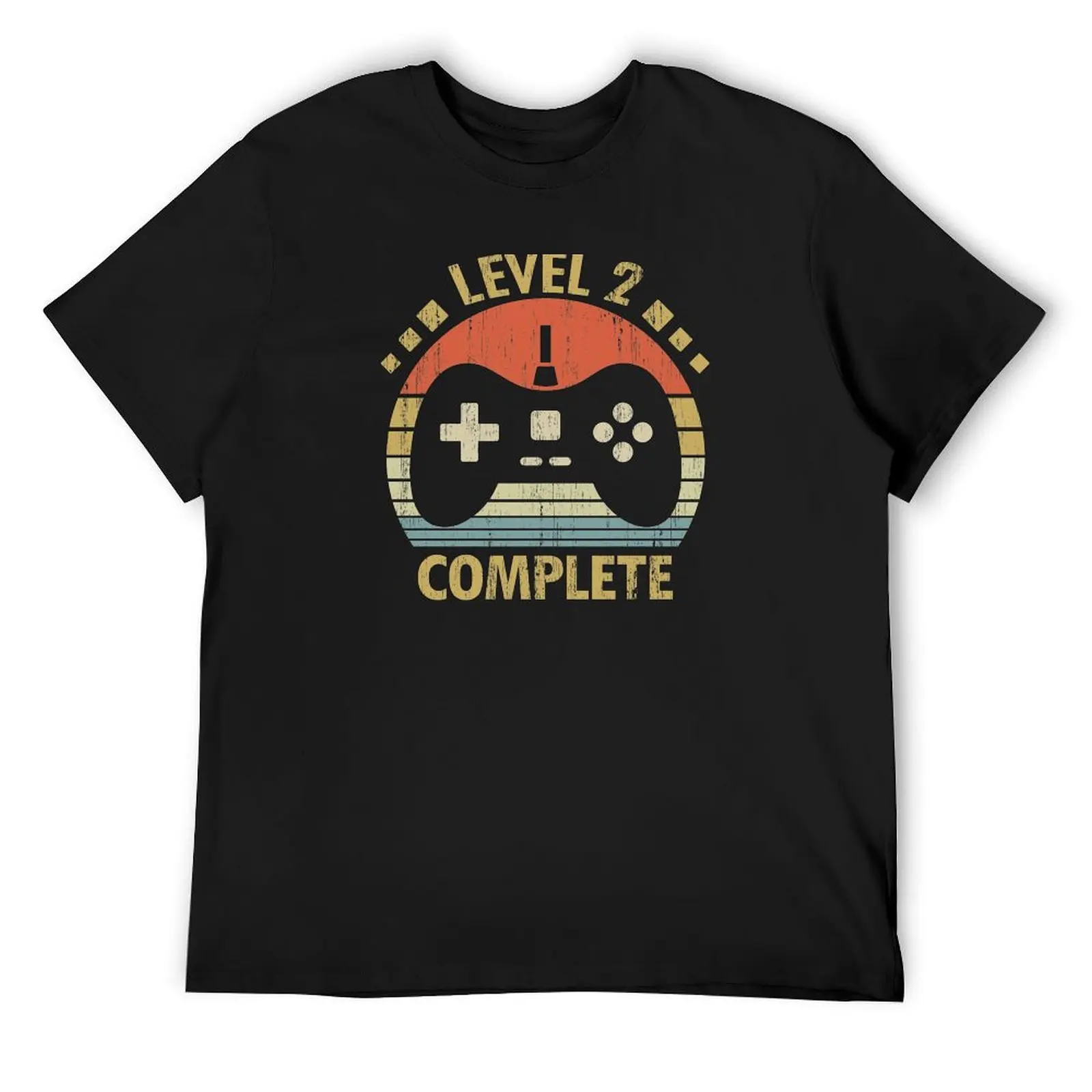 2nd Wedding Anniversary Gift - Level 2 Complete Video Gamer T-Shirt designer shirts animal prinfor boys summer top t shirts men