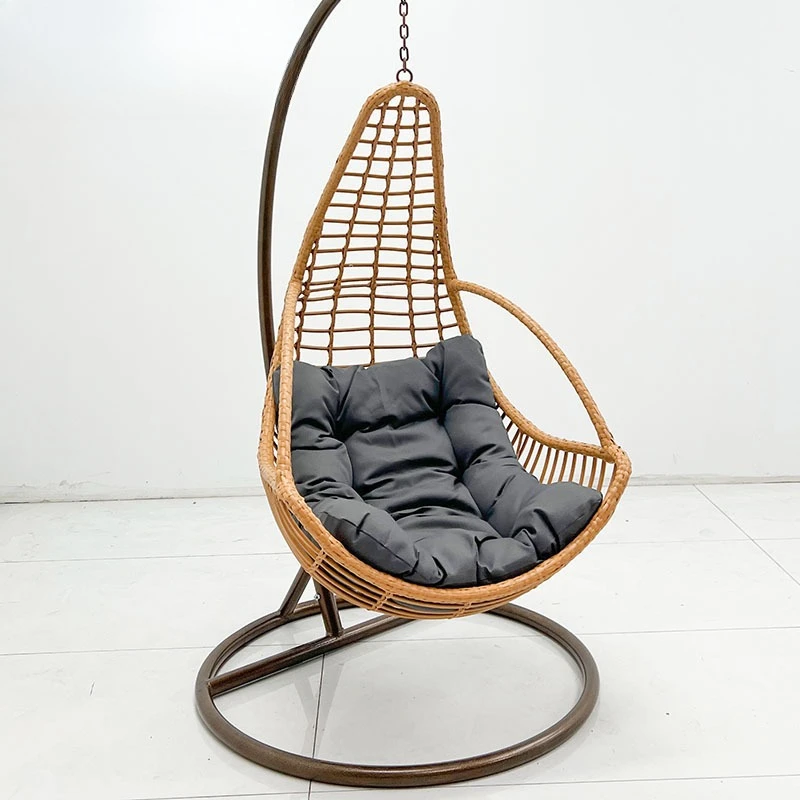 Outdoor rattan chair living room balcony household rocking chair villa adult single cradle swing hanging