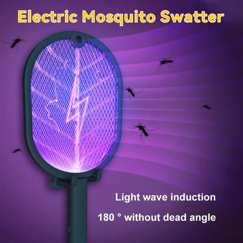 

New Electric Mosquito Killer Swatter USB Rechargeable Ultraviolet Induced Mosquito Fly Killer Household Safety Bug Zapper