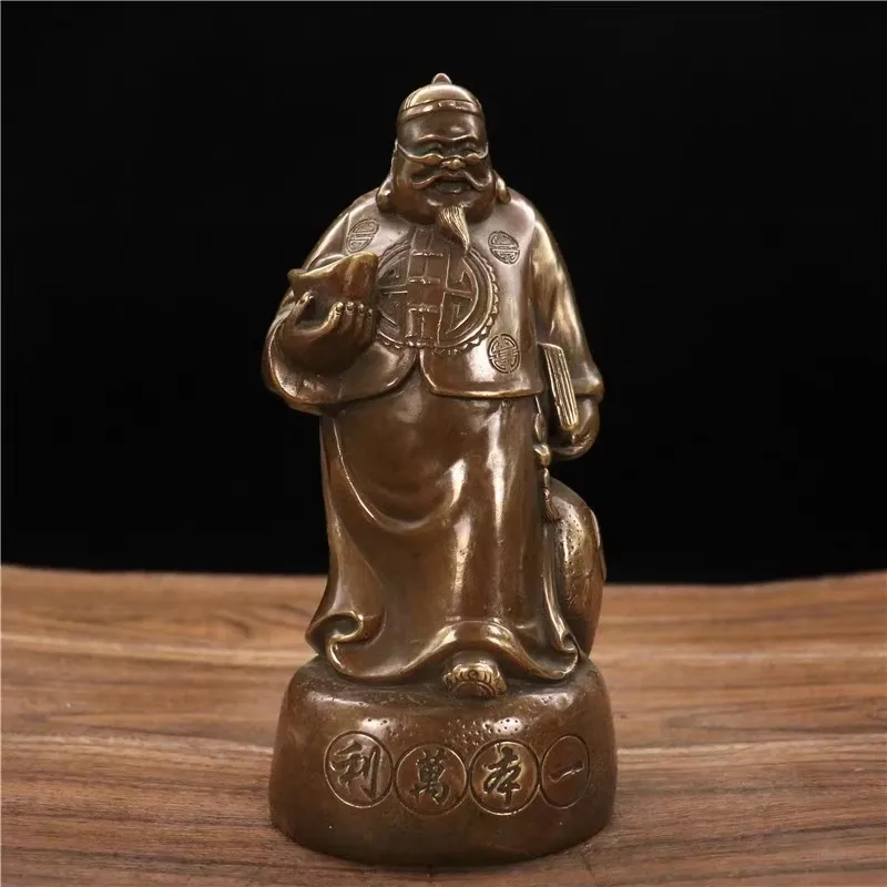 China Brass Rich Shopkeeper Crafts Statue