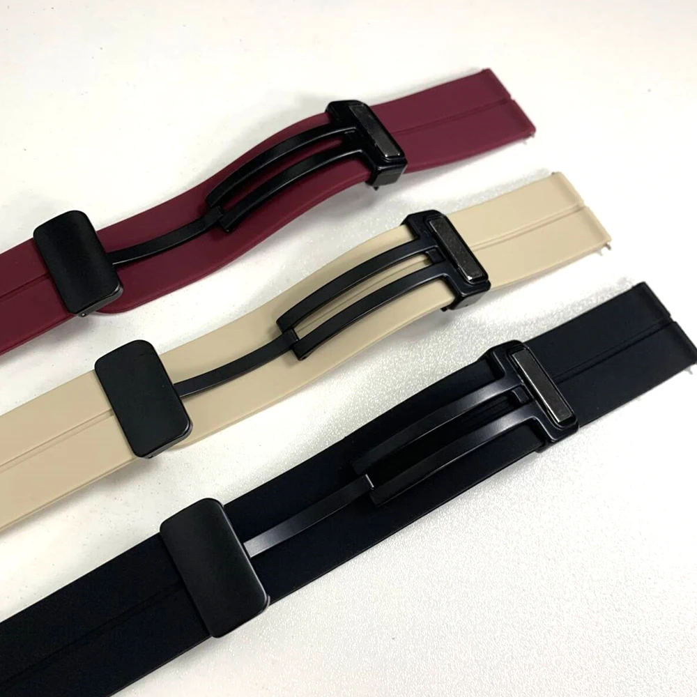 Силиконовый спортивный ремешок для часов с магнитной пряжкой для HUAWEI WATCH 5 4Pro 3 GT 5 Pro GT5 GT4 20 мм 22 мм ремешок Honor MagicWatch 2 браслет