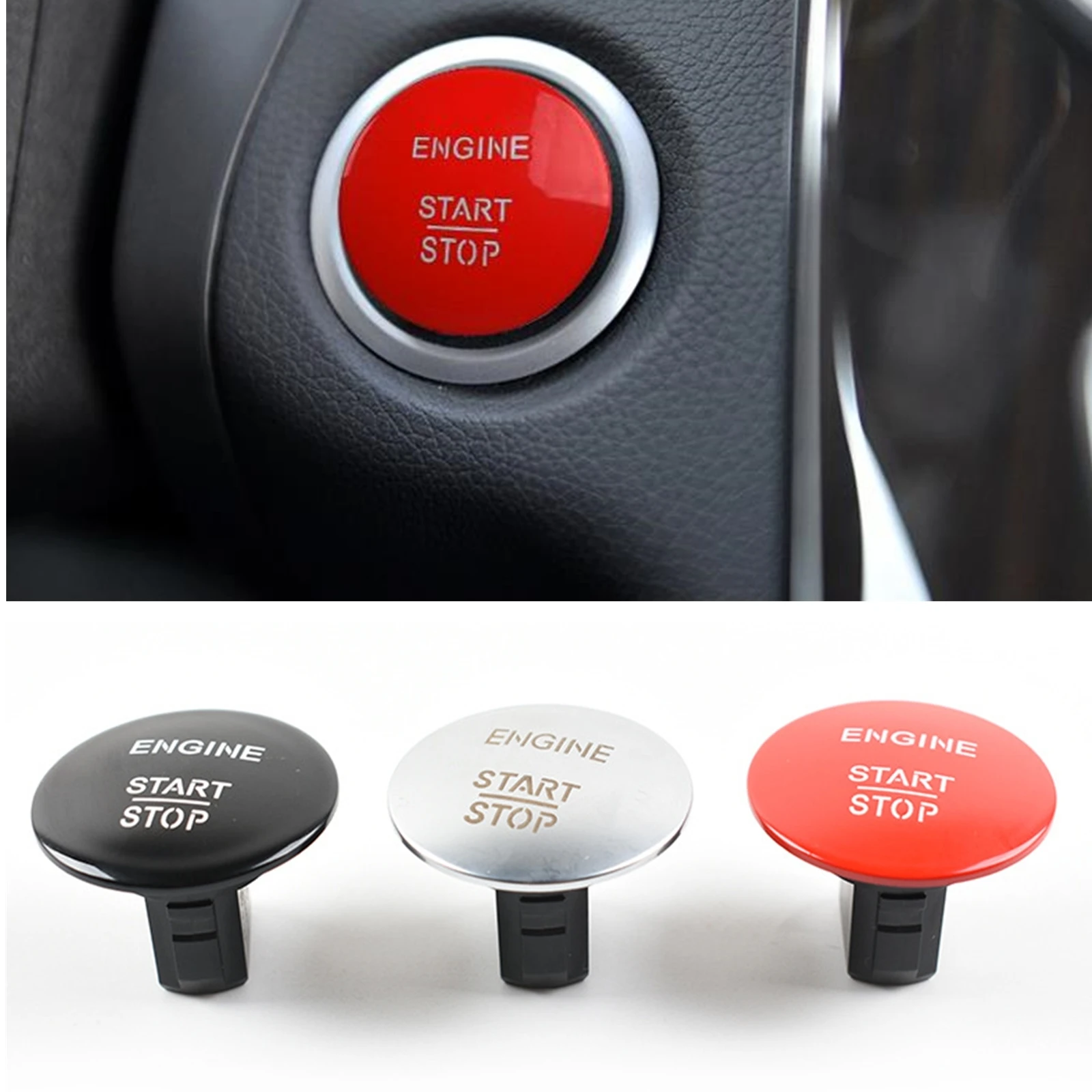 

For Mercedes Benz ML GL R S E Class Red Engine Go Start Stop Switch Knob Button 2215450714 W205 W212 W164 W166 W221