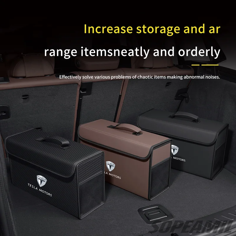 منظم السيارة حقيبة التخزين ل تسلا نموذج 3 نموذج Y نموذج X نموذج S رودستر السيارات Multiues صندوق تخزين تستيفها صندوق #3