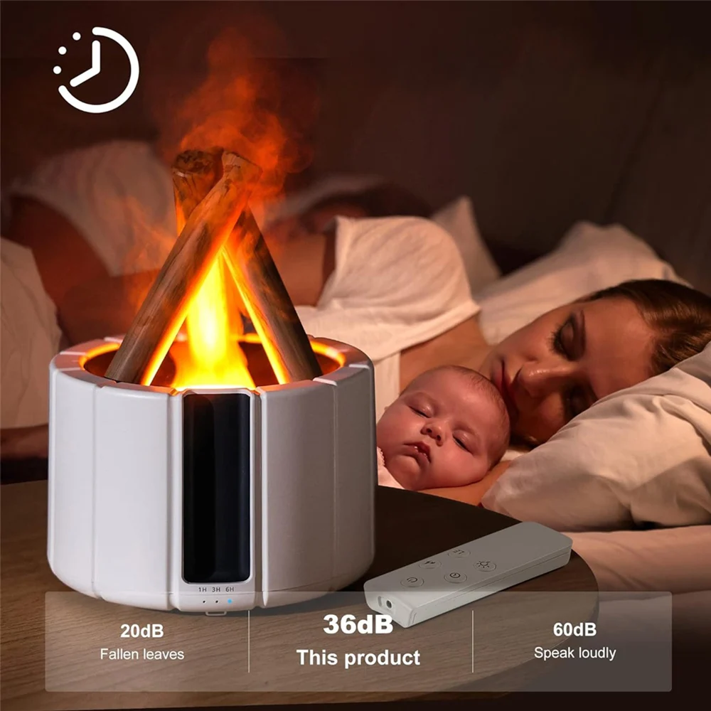 USB Capacity Portable Cold Fog Humidifier, Dazzling Night Light, Air Purifier, Desktop