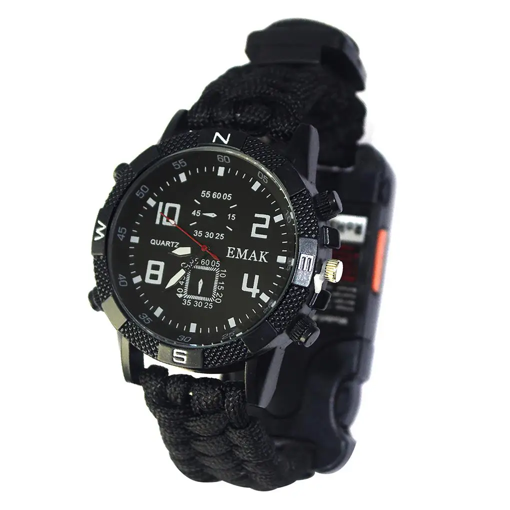 Survival Watch Camping Tools Hiking Equipment Rechargeable Multipurpose