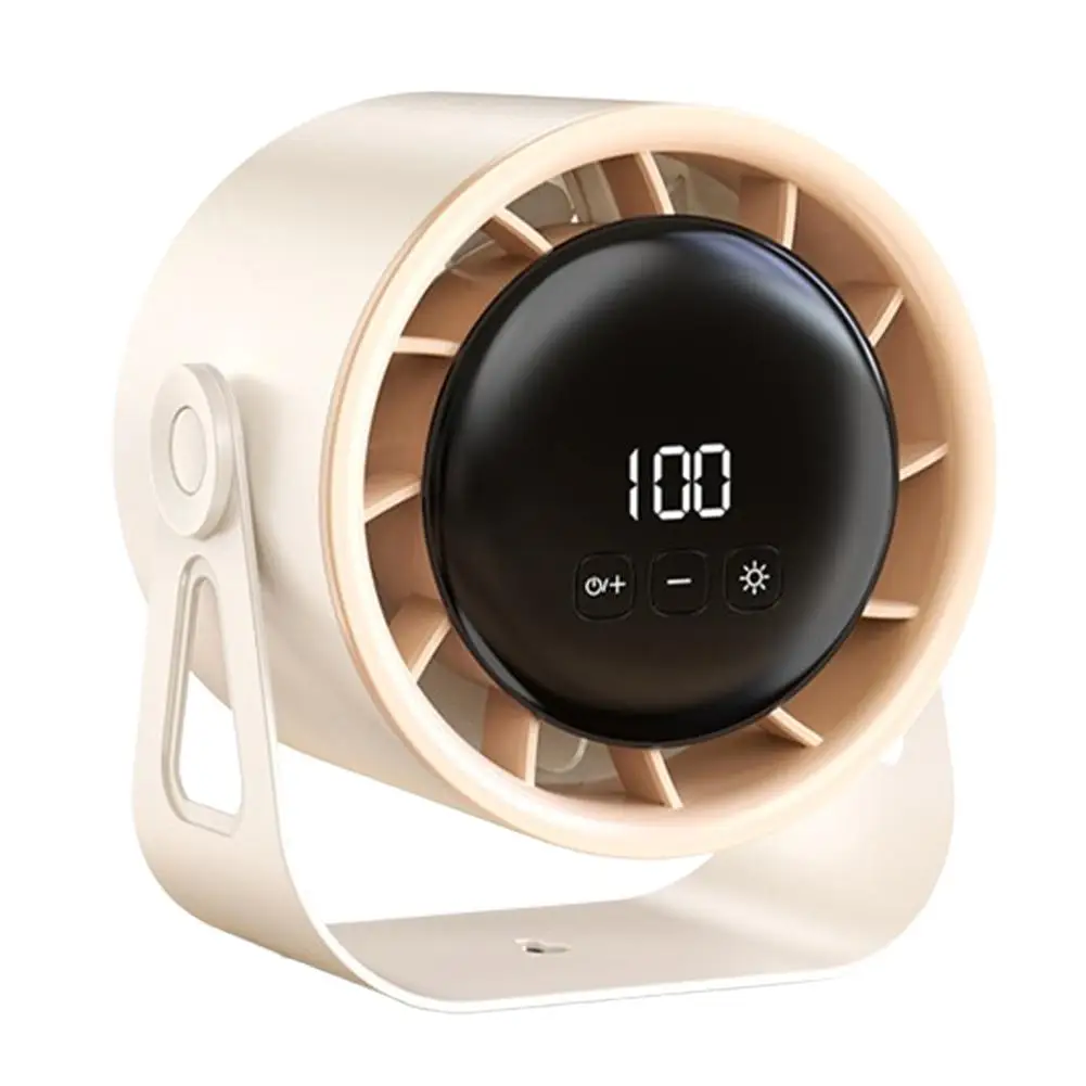

Rechargeable Air Circulator Featuring a Unique Design with 100 Speed Options & Intelligent LED Battery Indicator for Easy Usage