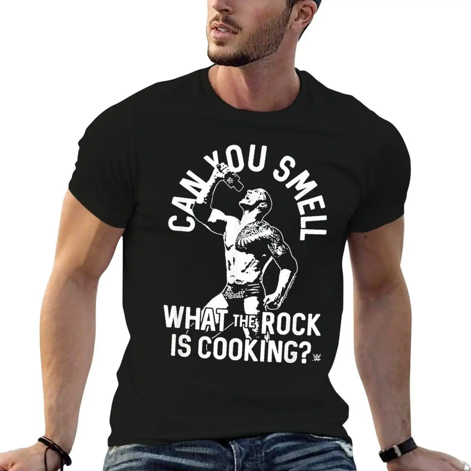 Can You Smell What The Rock Is Cooking T-Shirt heavyweights Funny t-shirts men clothes