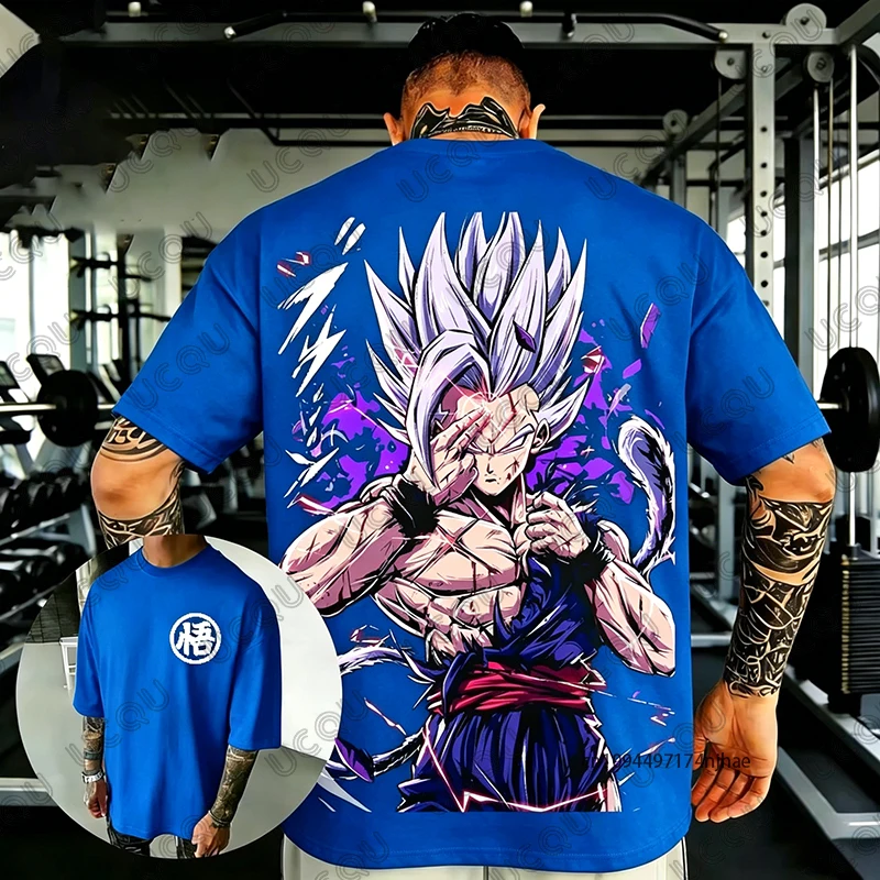 2026 Neues Dragon Ball Anime Son Gohan Grafik 3D-Druck T-Shirt für Herren Sommer Kurzarm-Shirts Retro Hochwertige Unisex-Oberteile – Detail 8