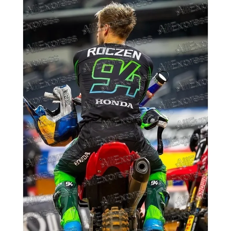 

2025 Autumn Motocross Replica Ken Roczen 94 Honda Racing Team Reprint Jersey Loose Breathable 3D Printed Quick Dry long sleeve