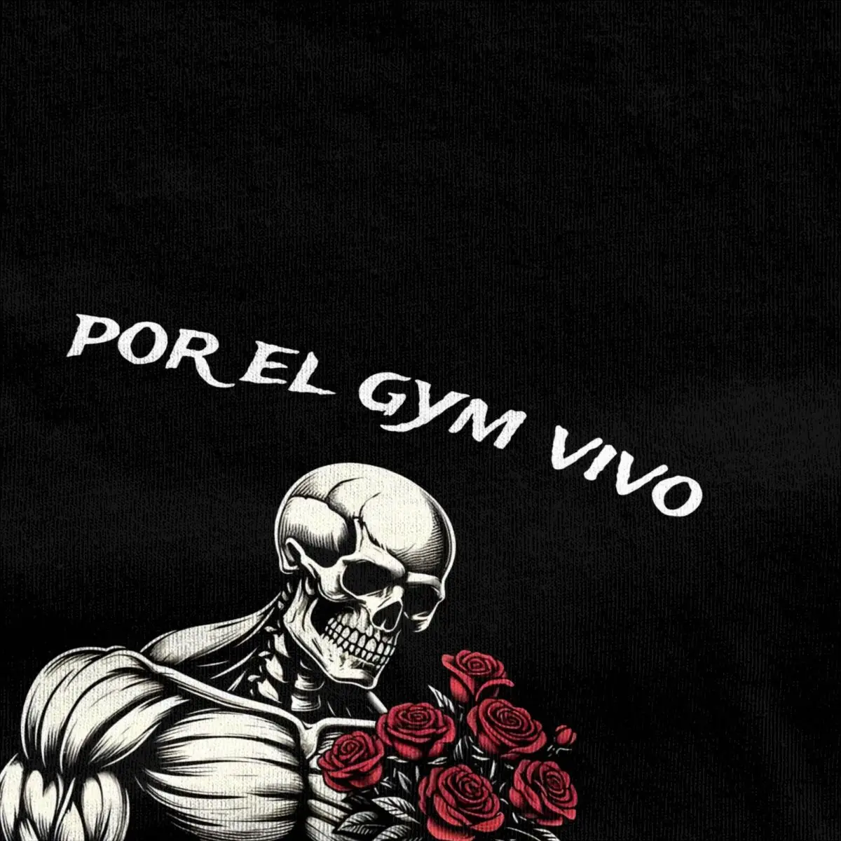 Mens T Shirt Funny Skull Gym Print Skeleton Gothic T-Shirts Novelty Summer Tee Shirt Vintage Casual 100 Cotton Tops