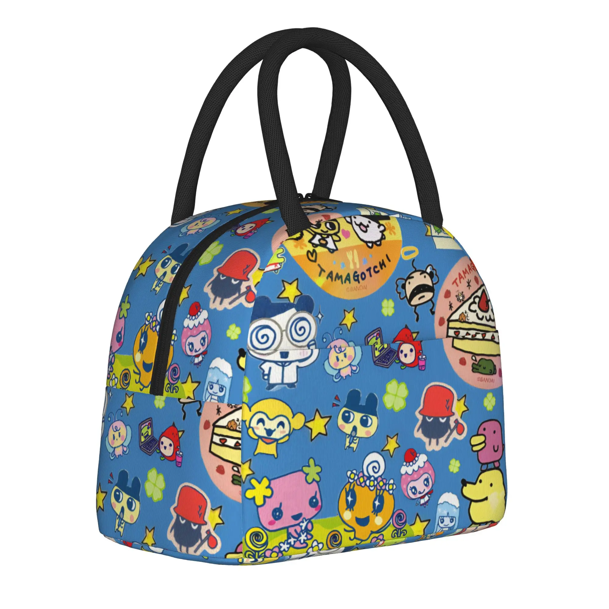 

Термосумки для ланча Tamagotchis: портативные контейнеры для еды с мультяшным дизайном, сумки-холодильники, ланч-боксы для колледжа и активного отдыха, сумки для бенто