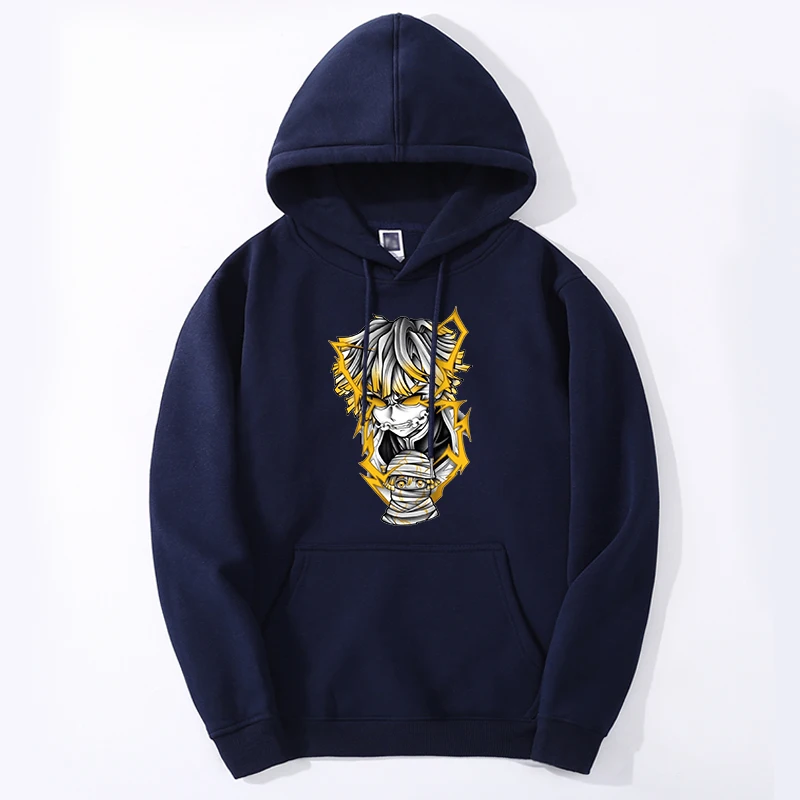 Demon Slayer Hot Anime Hoodies Men/women Winter Zenitsu Manga Harajuku Sweatshirts Fashion Long Sleeve Sudaderas Moletom